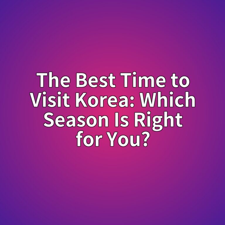 The Best Time to Visit Korea: Which Season Is Right for You? 2 the best time to visit korea which season is right for you 1788152954